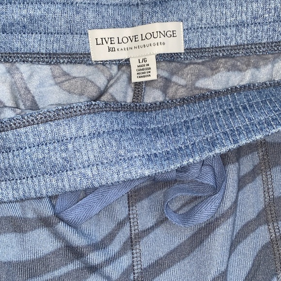 NWOT live love lounge Karen Neuburger sz L large women’s PJ set pajamas - Picture 5 of 7